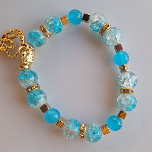 3 Boho bracelets handcrafted beaded - Picture 2 of 5